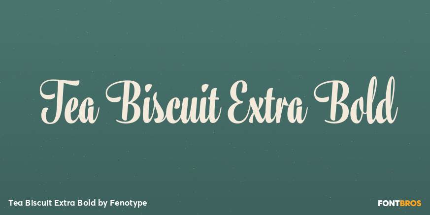 Tea Biscuit Extra Bold Poster