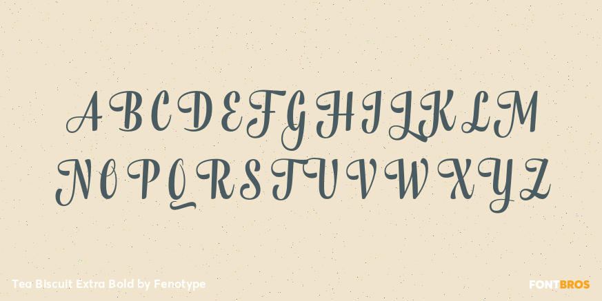 Tea Biscuit Extra Bold Font Poster #2