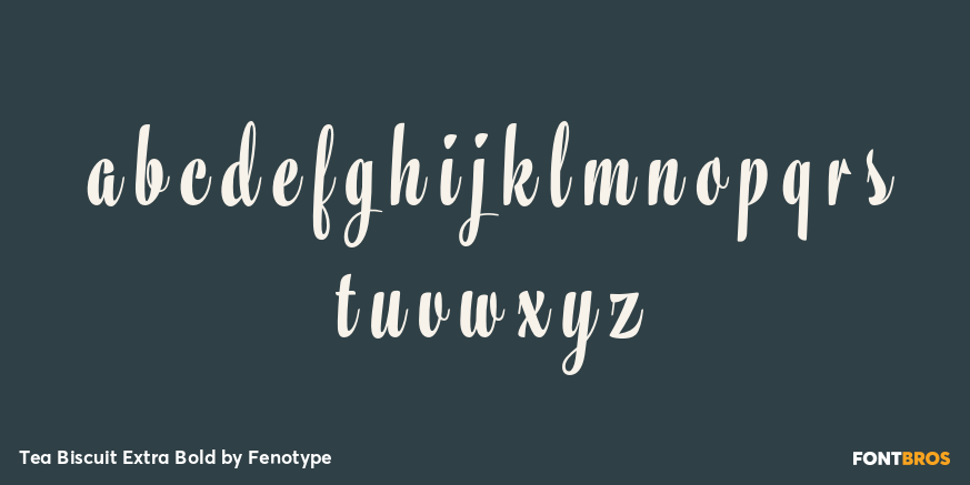 Tea Biscuit Extra Bold Font Poster #3