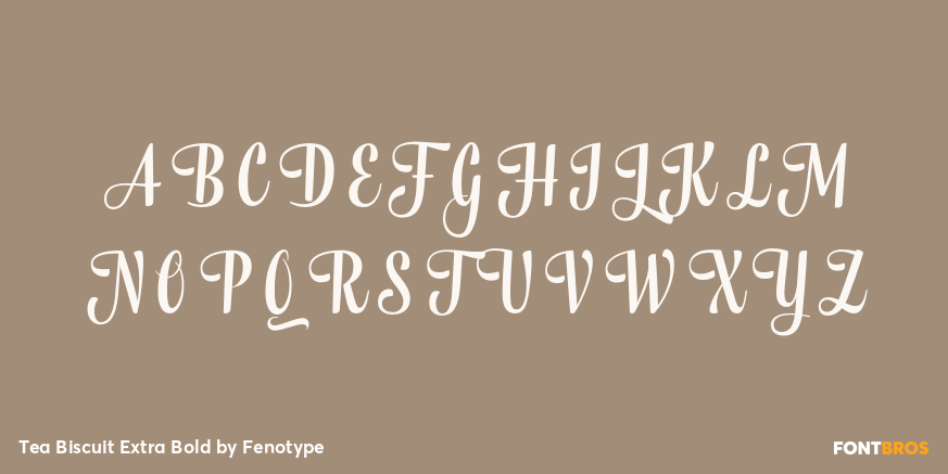 Tea Biscuit Extra Bold Font Poster #1