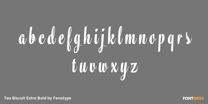 Tea Biscuit Extra Bold Font Poster #1