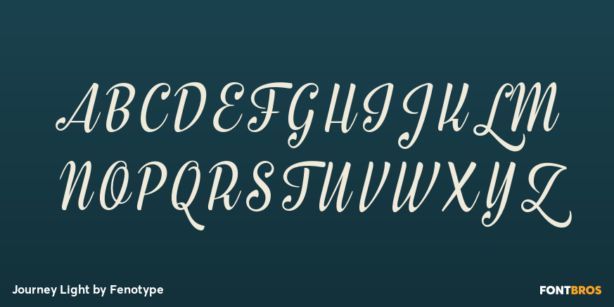 Journey Light Font Poster #2