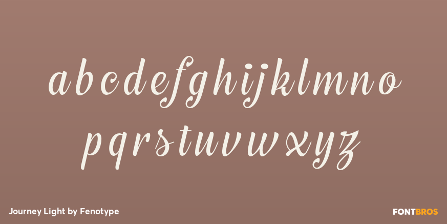 Journey Light Font Poster #3