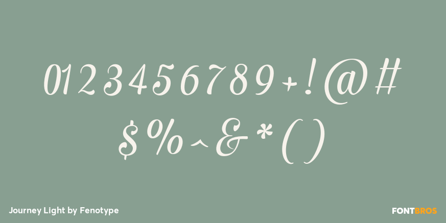 Journey Light Font Poster #4