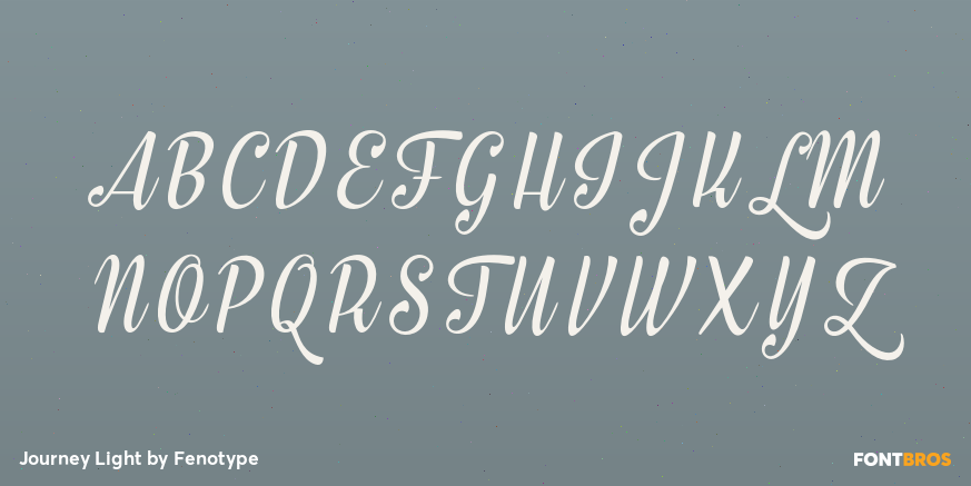 Journey Light Font Poster #1