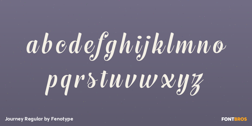 Journey Regular Font Poster #3