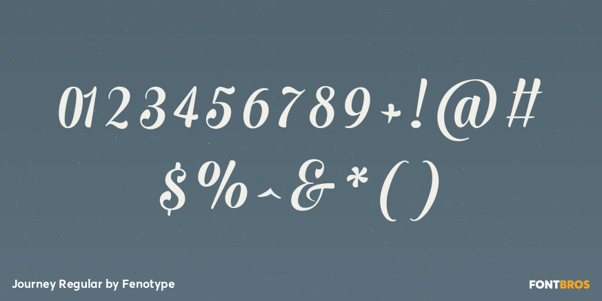 Journey Regular Font Poster #4