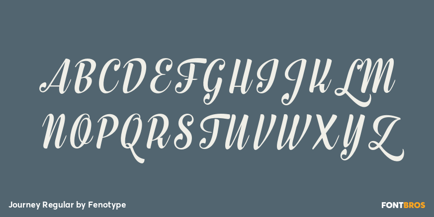 Journey Regular Font Poster #1