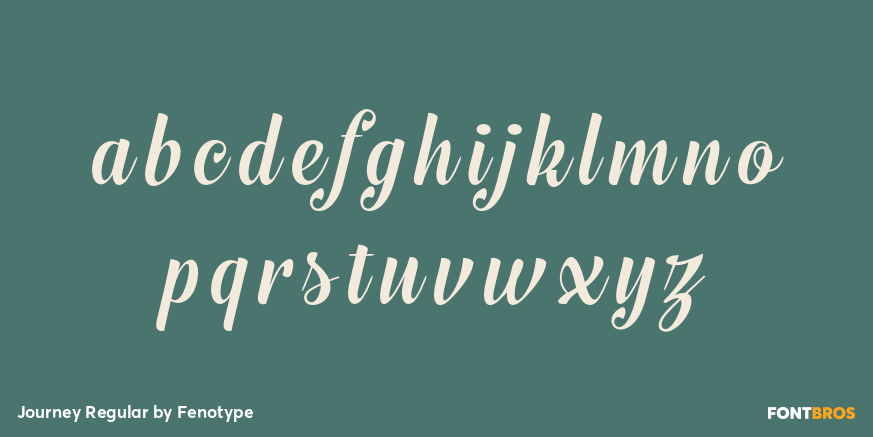 Journey Regular Font Poster #1