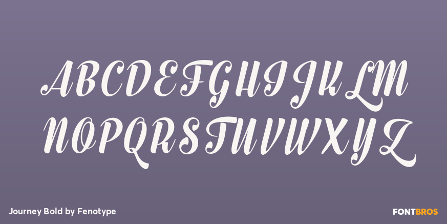 Journey Bold Font Poster #1