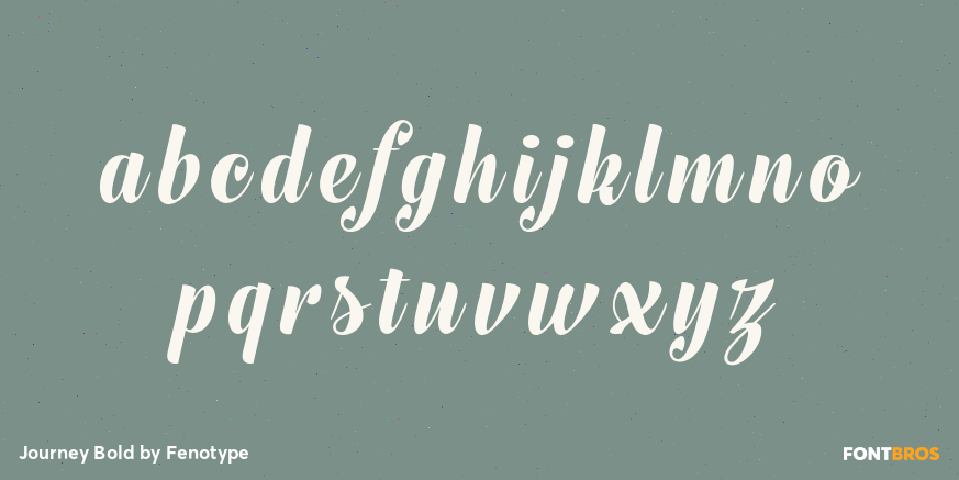 Journey Bold Font Poster #1
