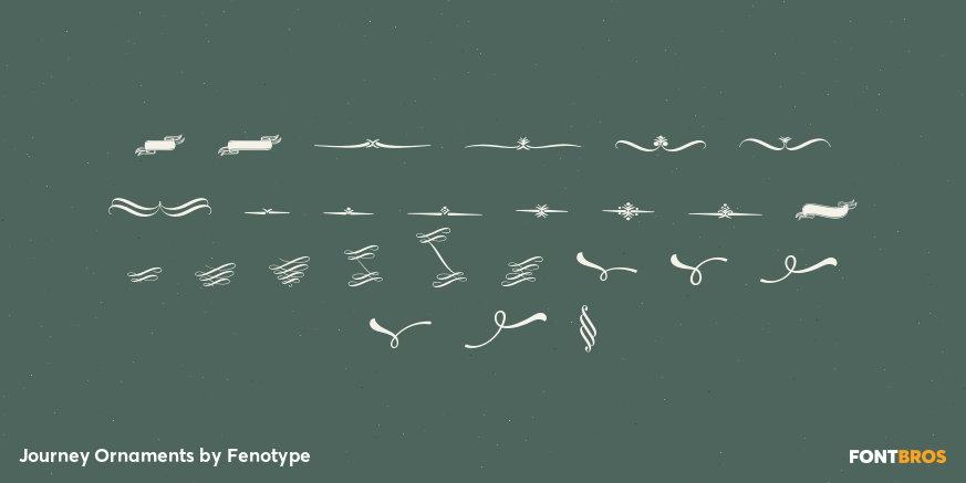 Journey Ornaments Font Poster #3