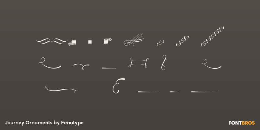Journey Ornaments Font Poster #4