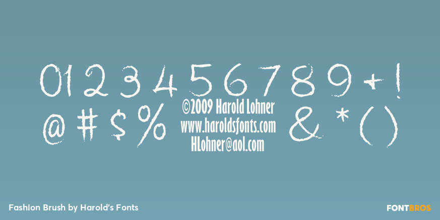 Fashion Brush Font Poster #1