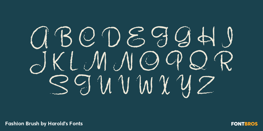 Fashion Brush Font Poster #1