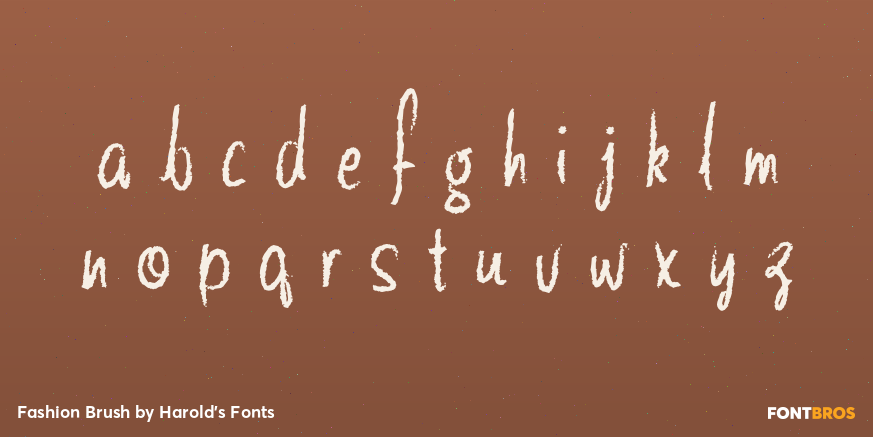 Fashion Brush Font Poster #1