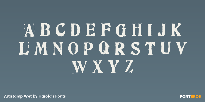 Artistamp Wet Font Poster #2