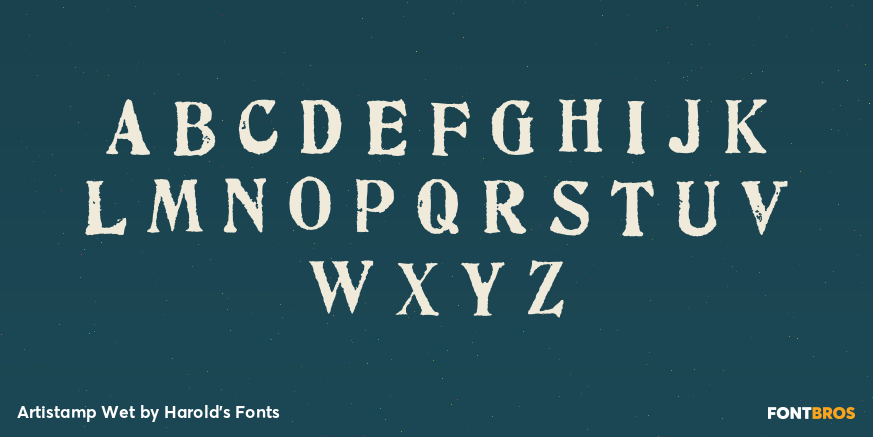 Artistamp Wet Font Poster #3