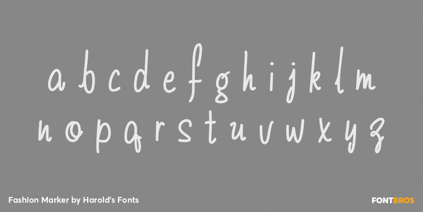 Fashion Marker Font Poster #1