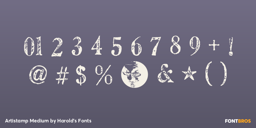 Artistamp Medium Font Poster #1