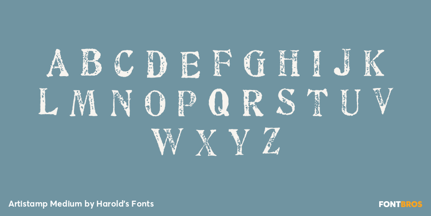 Artistamp Medium Font Poster #2