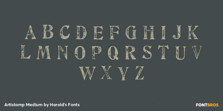 Artistamp Medium Font Poster #3