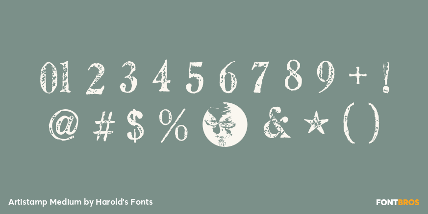 Artistamp Medium Font Poster #4