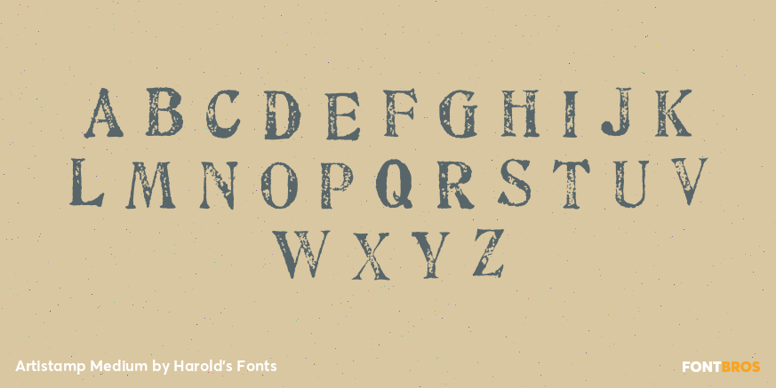 Artistamp Medium Font Poster #1