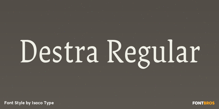 Destra Regular Font Poster #1