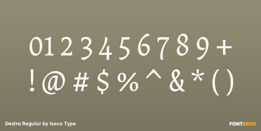 Destra Regular Font Poster #1