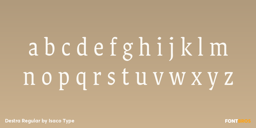 Destra Regular Font Poster #1