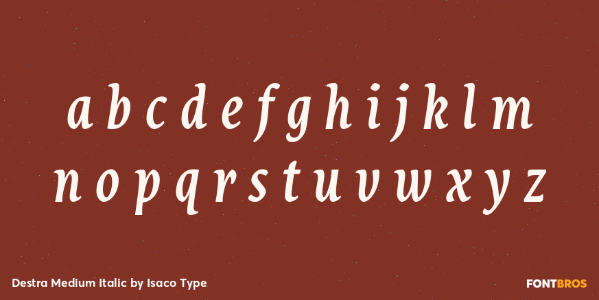 Destra Medium Italic Font Poster #3