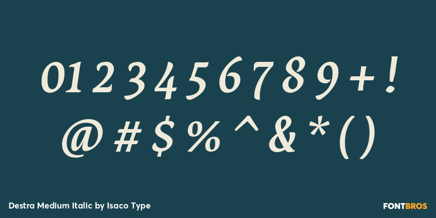 Destra Medium Italic Font Poster #4