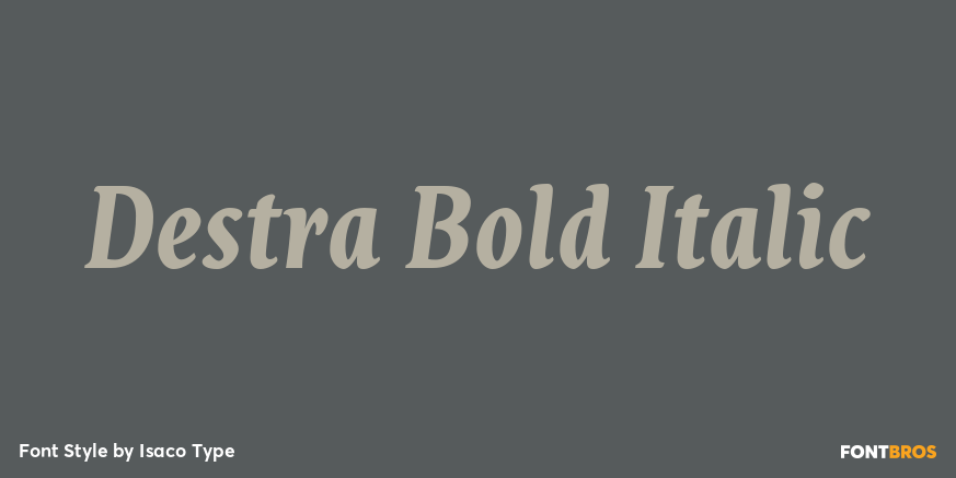 Destra Bold Italic Font Poster #1