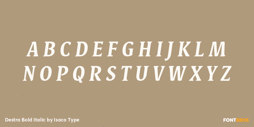 Destra Bold Italic Font Poster #1