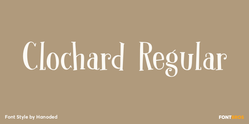 Clochard Regular Font Poster #1