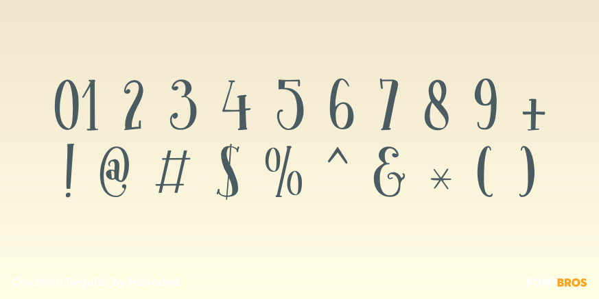 Clochard Regular Font Poster #4