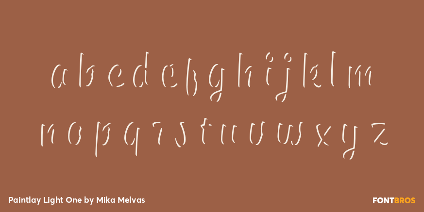 Paintlay Light One Font Poster #1