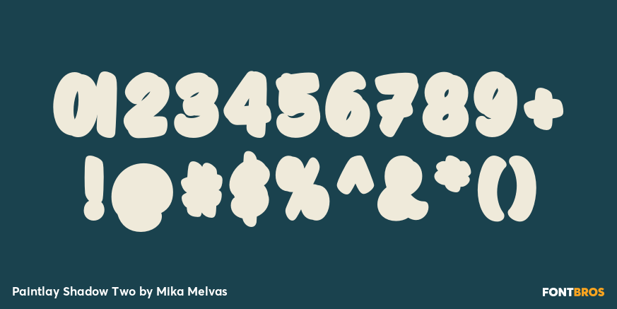 Paintlay Shadow Two Font Poster #1