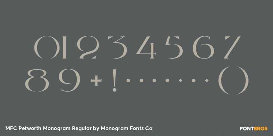 MFC Petworth Monogram Regular Font Poster #1