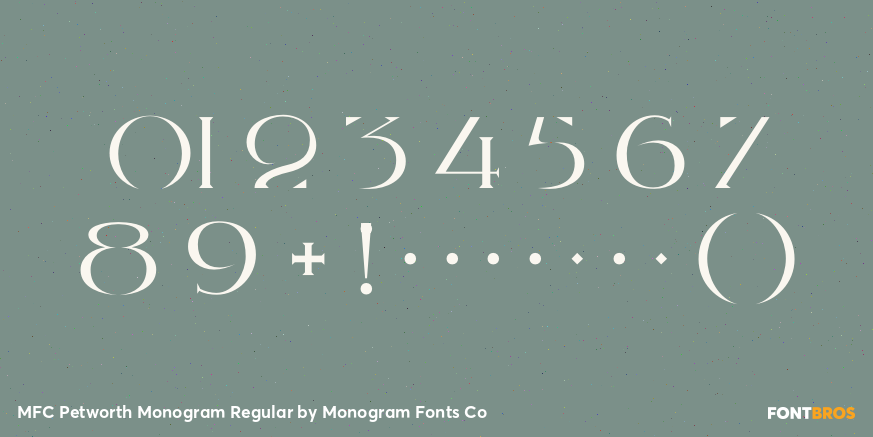 MFC Petworth Monogram Regular Font Poster #4