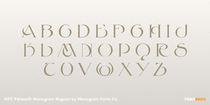 MFC Petworth Monogram Regular Font Poster #1