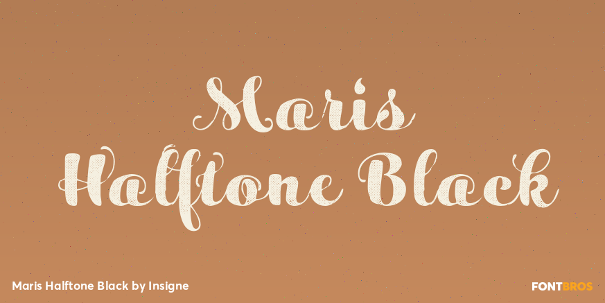 Maris Halftone Black Poster