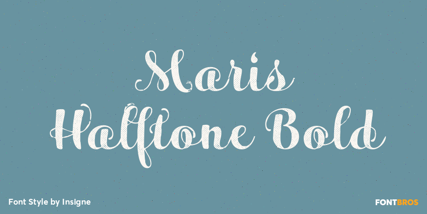 Maris Halftone Bold Poster