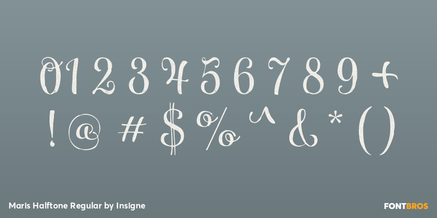Maris Halftone Regular Font Poster #1