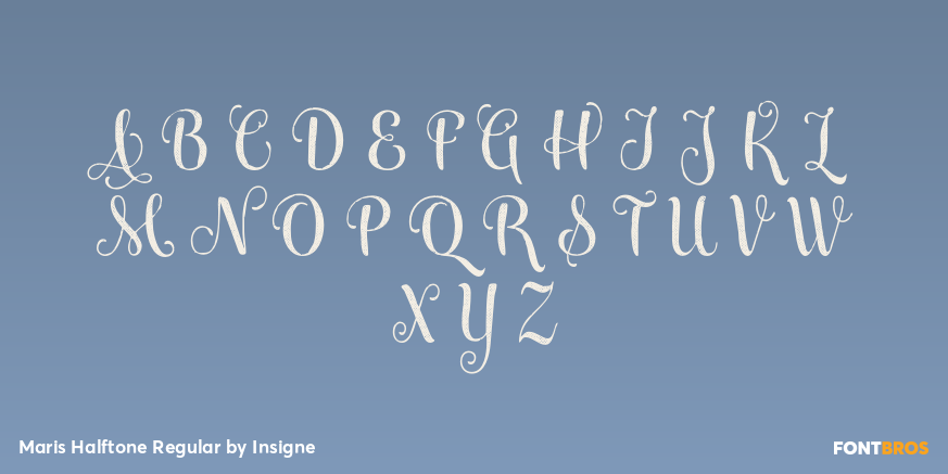 Maris Halftone Regular Font Poster #2