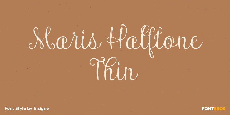 Maris Halftone Thin Poster