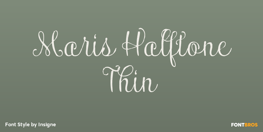 Maris Halftone Thin Poster