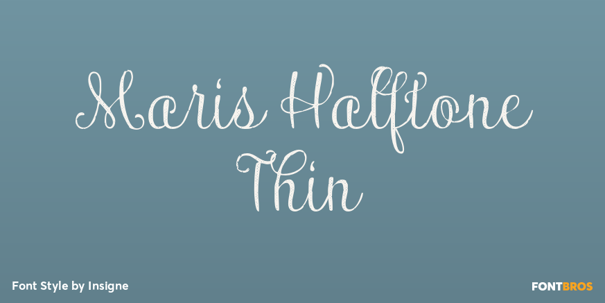 Maris Halftone Thin Poster