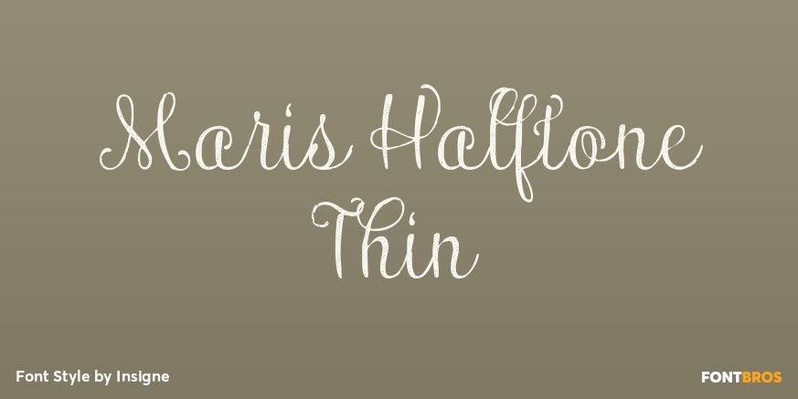 Maris Halftone Thin Poster